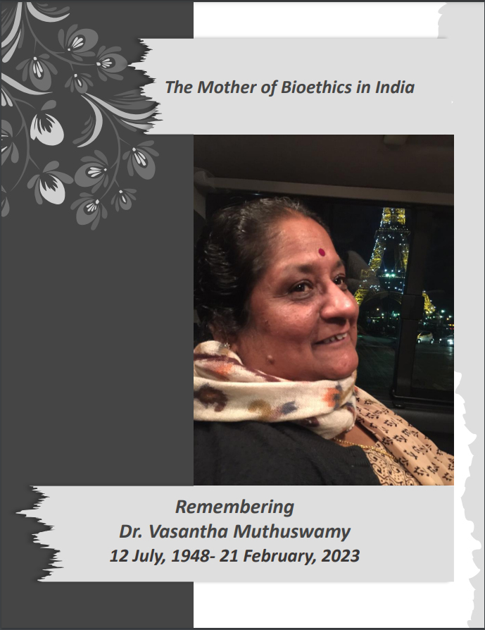 The Mother of Bioethics in India